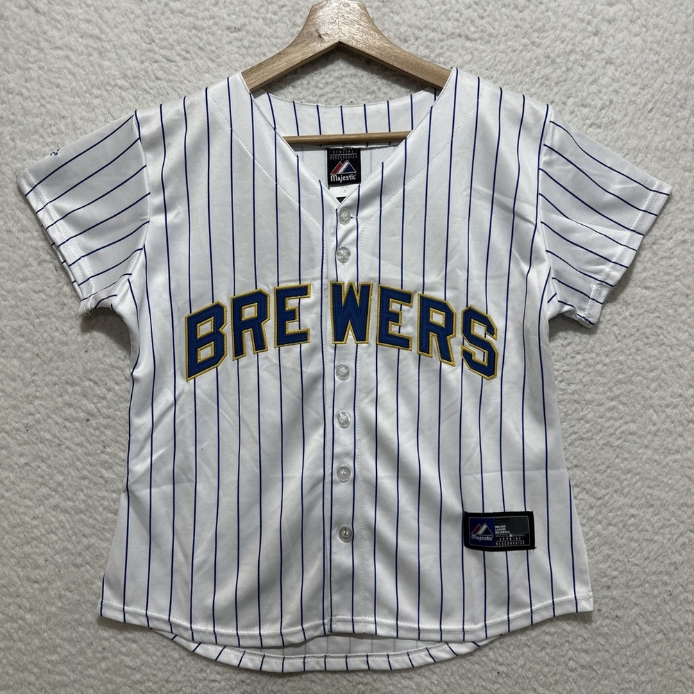 Majestic Athletic Milwaukee Brewers Ryan Braun #8 Jersey S Baseball Made In USA